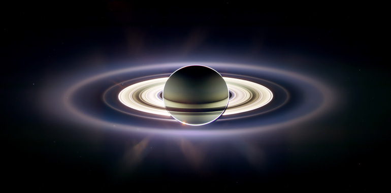 Earth through Saturn’s rings