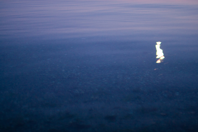 the reflection of the moon